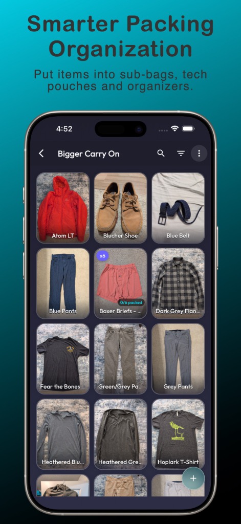 Smarter Packing Organization